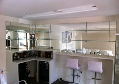 6mm Mirror with Shelving